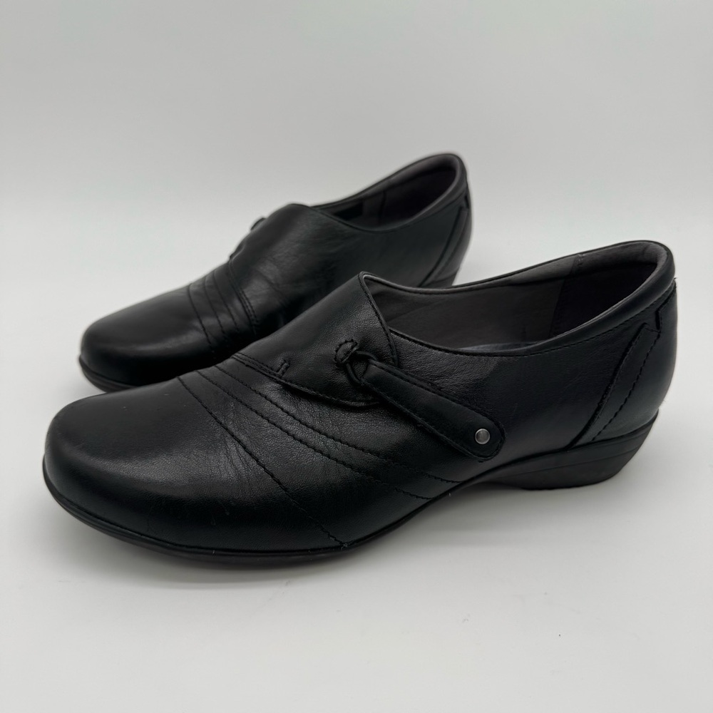 Dansko Franny Black Leather A-Line Shoe Size 40/9.5-10